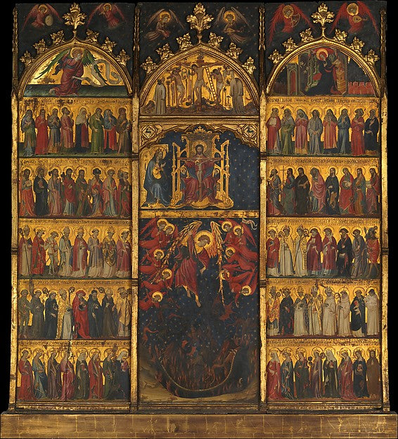 Spanish Painter:The Trinity Adored by All Saints -16x12"(A3) Poster