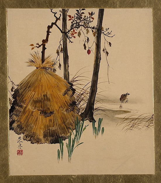 Lacquer Paintings of Various Subjects: Snow Shelter for a Tree,  Poster Print