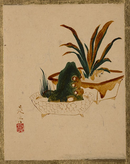 Flowers in Jardenierres-Shibata Zeshin,  Poster Print