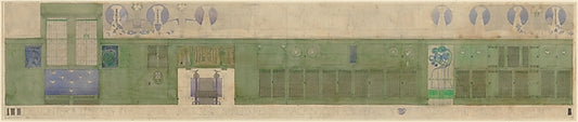 :Design for a Library in a Glasgow House c1894–96-16x12"(A3) Poster