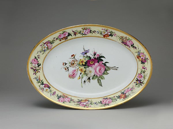 Oval Platter c1820–25 Attributed to Marc Schoelcher,  Poster Print