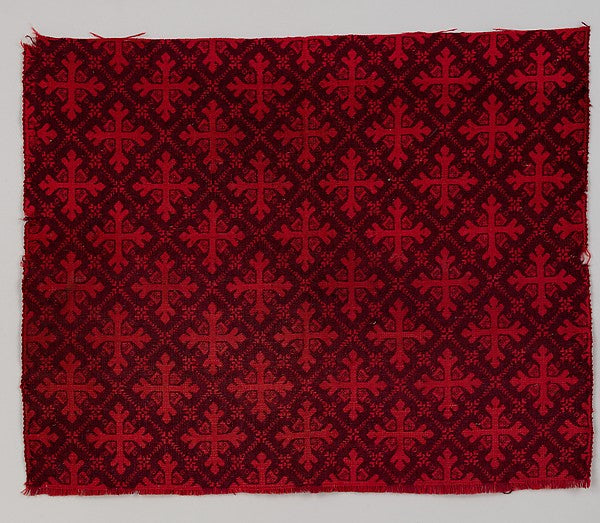 Ingrain carpet piece c1880,  Poster Print