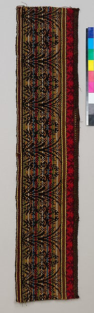 Ingrain carpet border piece c1880,  Poster Print