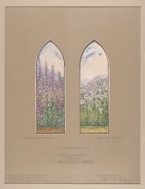 Designs for McCormick Windows 1922 Tiffany Studios-Louis Comfo,  Poster Print