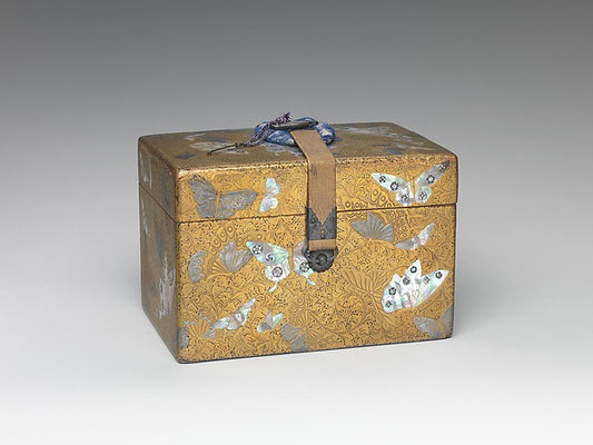 ,Box with Butterflies and Ferns second half of the 19th c,16x12"(A3) Poster