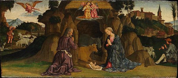 Antoniazzo Romano:The Nativity 1480s-16x12"(A3) Poster