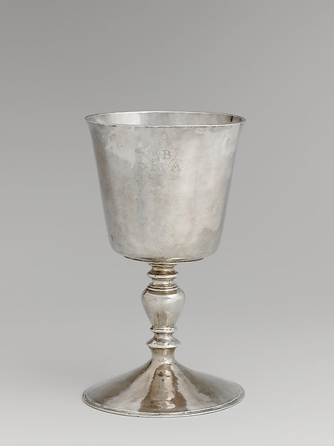 Wine cup c1660 John Hull, Robert Sanderson Sr.,  Poster Print Wall Art
