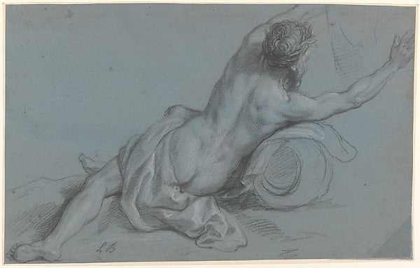 Reclining River God 1694–1715-Louis de Boullogne the Younger,16x12"(A3)Poster