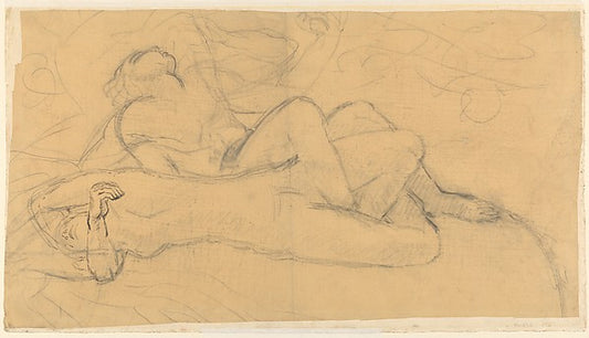 Adam and Eve n.d.-Antoine-Émile Bourdelle,16x12"(A3) Poster