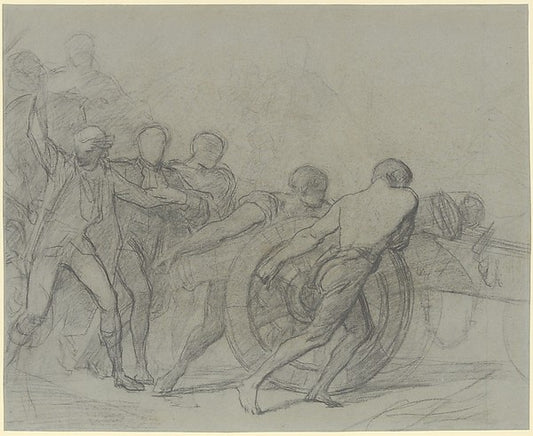 Study for "The Enrollment of the Volunteers of 1792" c1848–51,16x12"(A3) Poster
