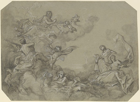 Study for a ceiling 1840–91-Charles Chaplin,16x12"(A3) Poster
