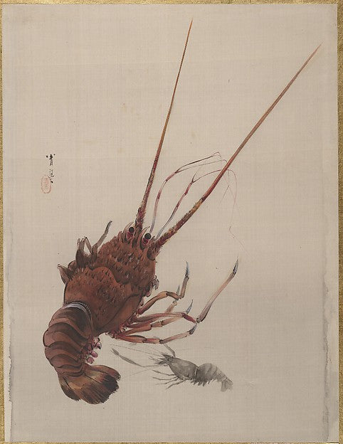 Crayfish c1887-Watanabe Seitei,  Poster Print