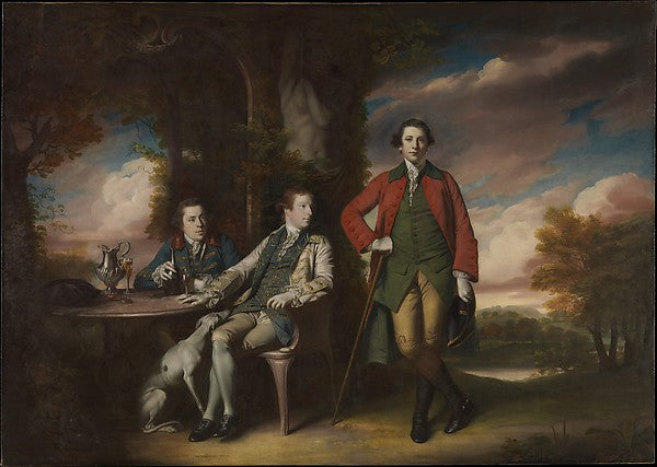 Sir Joshua Reynolds:The Honorable Henry Fane with Inigo Jone-16x12"(A3) Poster
