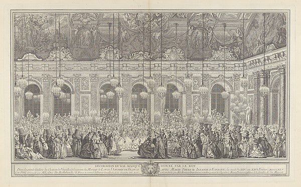 Decoration for a Masked Ball at Versailles  on the Occasion of,  Poster Print Wall Art