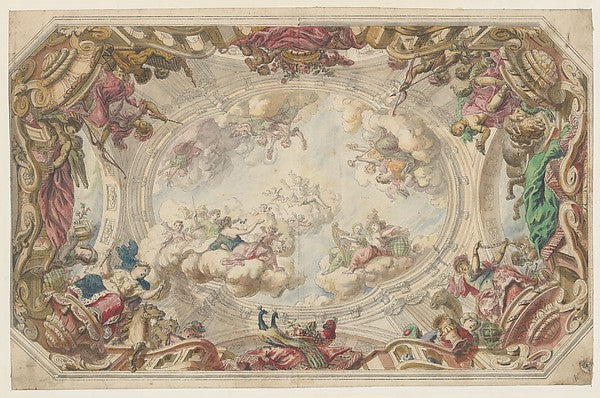 Design for a Ceiling c1712-Daniel Marot the Elder,  Poster Print Wall Art