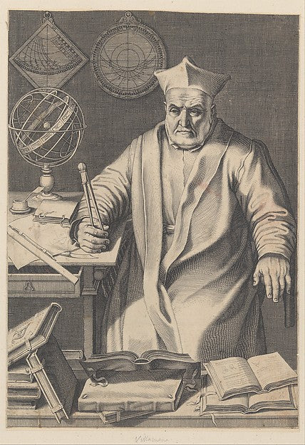 Portrait of Cardinal Christopher Clavius 1606-Francesco Villam,16x12"(A3) Poster
