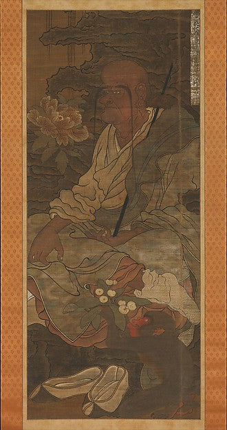 ,Arhat from a series of sixteen Arhats 14th cent,Japan ukiyo-e Period Image,16x12"(A3) Poster