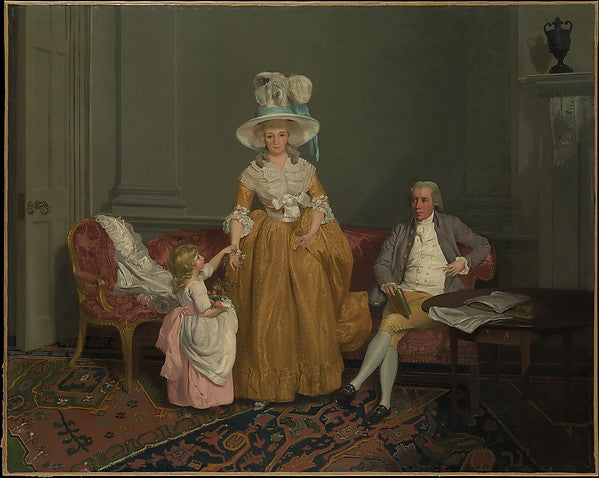 Francis Wheatley:The Saithwaite Family c1785-16x12"(A3) Poster