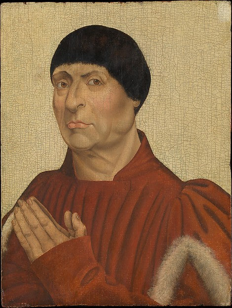 Imitator of Netherlandish Painter:Portrait of a Man -16x12"(A3) Poster
