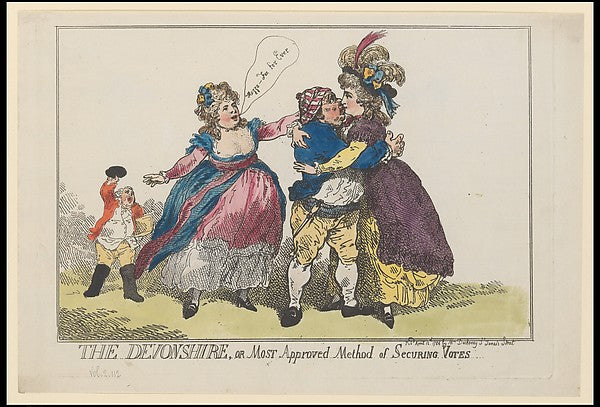 The Devonshire  or Most Approved Method of Securing Votes Apri, Poster Print
