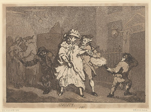 Civility 1787-Thomas Rowlandson , Poster Print