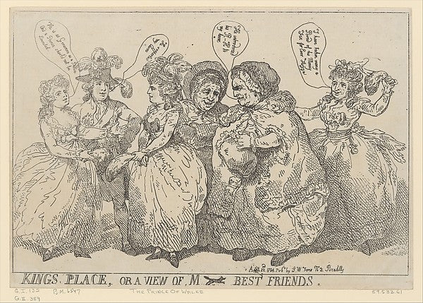 Kings Place  or a View of M [Fox's] Best Friends April 22, 178, Poster Print
