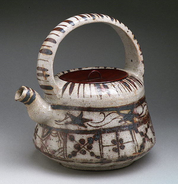 Ewer with Floral and Striped Design early 17th cent,Classic Ming China Image,  Poster Print Wall Art