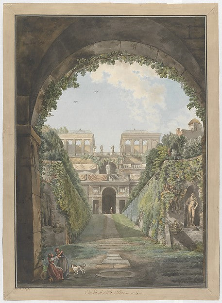Villa Farnese c1780-Giovanni Volpato, Abraham Louis Rodolphe D,16x12