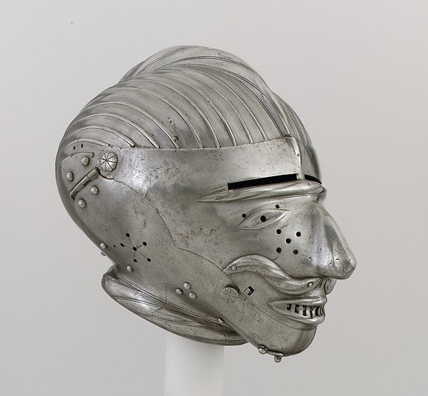Armet with Mask Visor c1520–25,  Poster Print Wall Art
