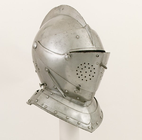 Close-Helmet for the Tournament late 16th cent,  Poster Print Wall Art