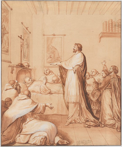 Scene Eight from the Life of the Reverend Jean de la Barrière, Poster Print