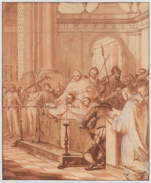 Scene Four from the Life of the Reverend Jean de la Barrière 1, Poster Print