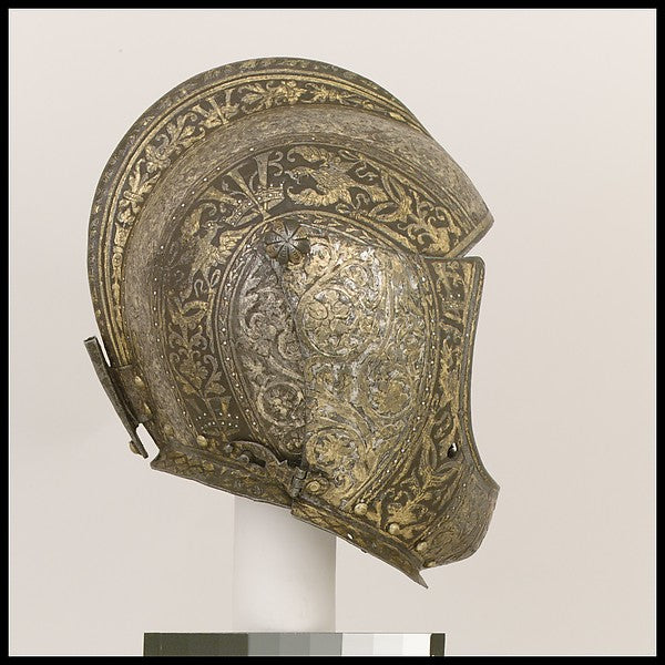 Close-Helmet of Vicenzo I Gonzaga   Duke of Mantua c1587,  Poster Print Wall Art