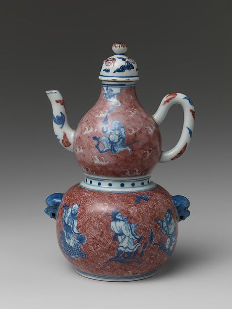 Wine Vessel with Daoist Immortals,  Poster Print Wall Art