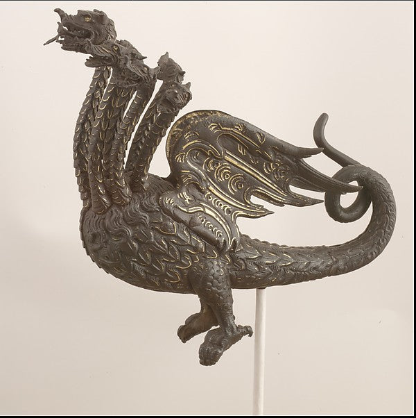 Helmet Crest for the Burgonet of Sforza Pallavicino  c1560,  Poster Print Wall Art
