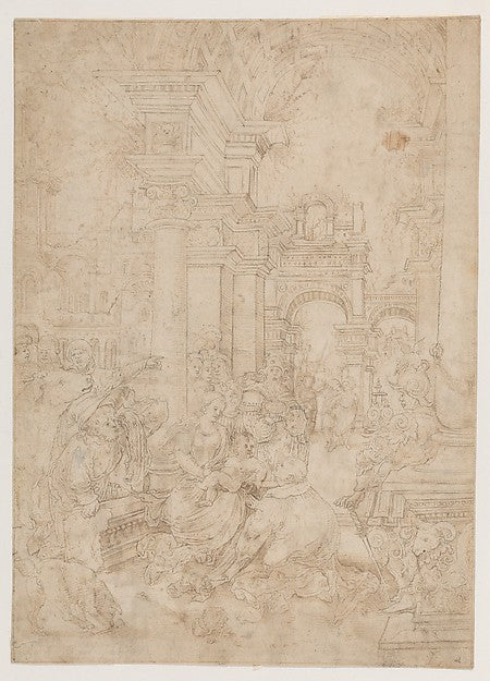Flemish , first quarter of the sixteenth century:Adoration o-16x12"(A3) Poster