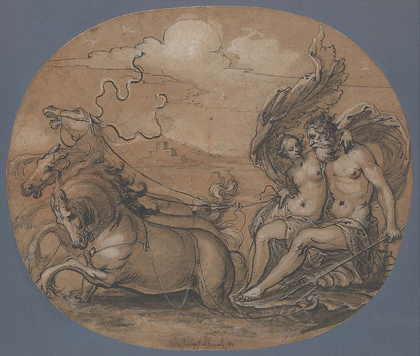 Neptune and Amphitrite 1595–1675-Hans Ulrich Franck, Poster Print