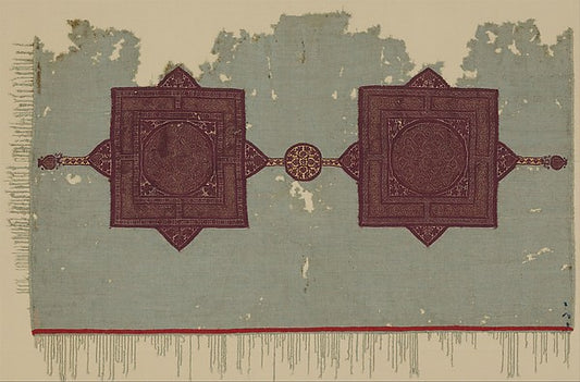 :Fragment of a Cover with Geometric and Interlace Decoration-16x12"(A3) Poster