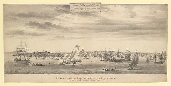 Boston Harbor 1778-Pierre Ozanne, Poster Print