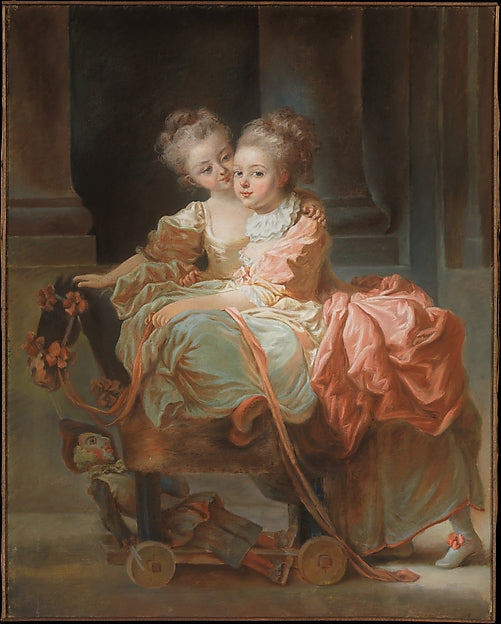 Jean Claude Richard, Abbé de Saint-Non:The Two Sisters 1770-16x12"(A3) Poster