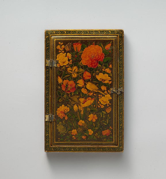 Painting by Zain al-'Abidin:Mirror Case A.H. 1206/ A.D. 1844-16x12"(A3) Poster