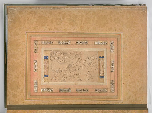 :"Man with a Ram" Folio from the Bellini Album c1600-16x12"(A3) Poster