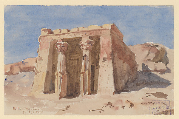 The Temple of Dendur-Frederick Arthur Bridgman,  Poster Print