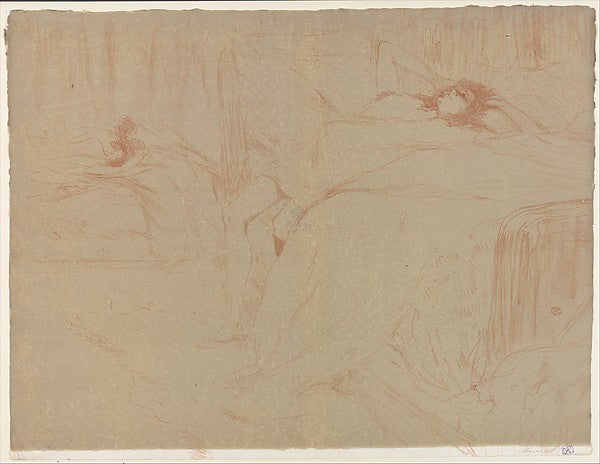 Collapsed on the Bed  from the series Elles 1896-Henri de Toul,16x12"(A3) Poster