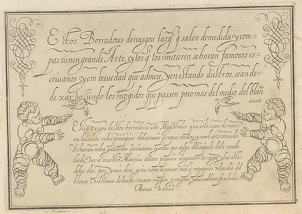 Nueva Arte a Escrivir 1615–31-, Poster Print