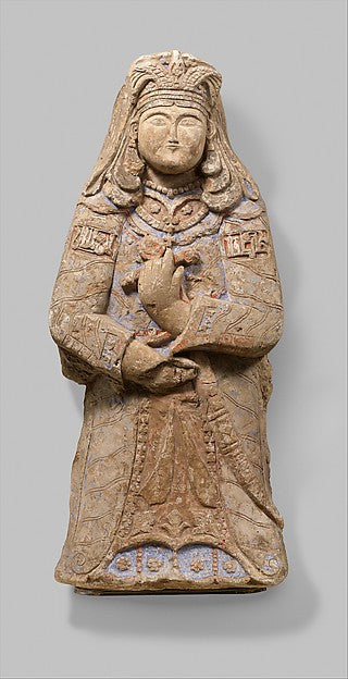 :Standing Figure with Feathered Headdress 12th–early 13th ce-16x12"(A3) Poster