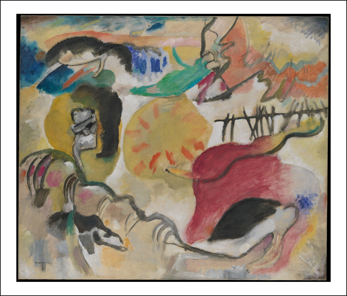 Classic Vintage Artwork24 by Wassily Kandinsky, 16x12"(A3) Poster Print