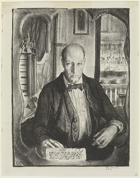 Self-Portrait 1921-George Bellows ,  Poster Print Wall Art