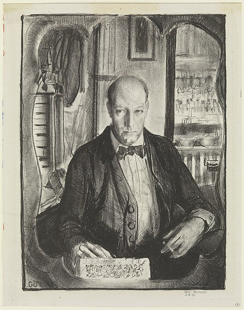 Self-Portrait 1921-George Bellows ,16x12