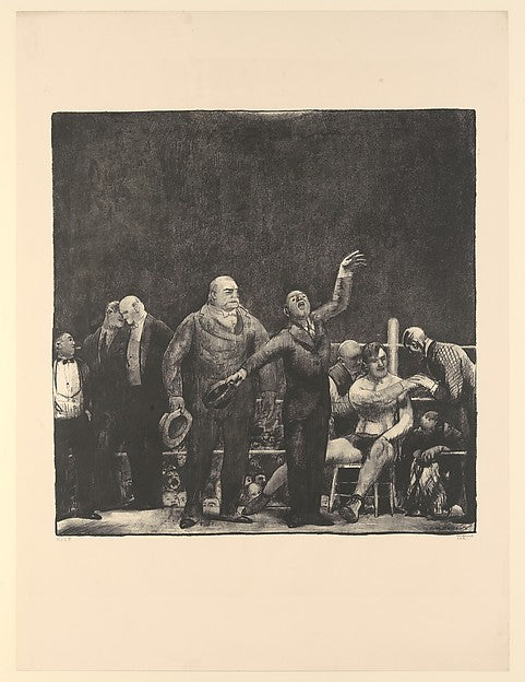 Introducing John L. Sullivan 1916-George Bellows ,  Poster Print Wall Art